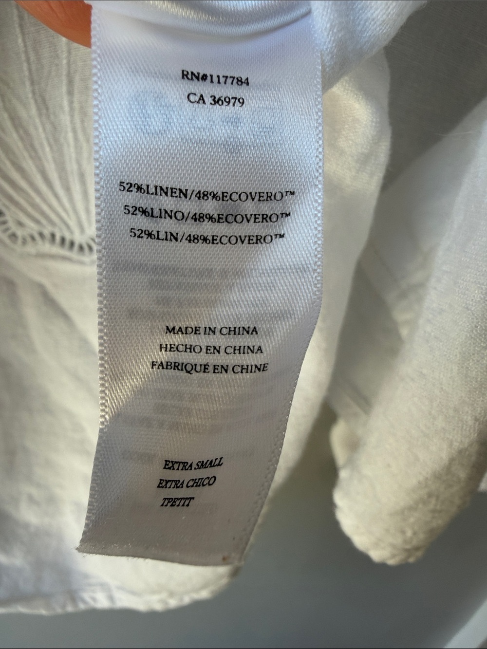 Rails White Embroidered Shell Button-Down Shirt - Picture 4 of 6